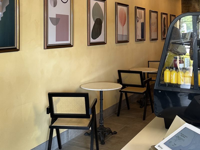 Roots Juice and Coffee Bar interior